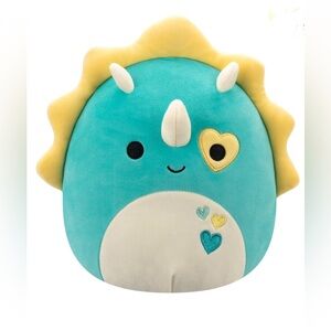 Squishmallows Official Braedon the Triceratops stuffed animal
